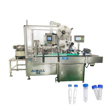 GMP Standard 15ml test tube filling capping machine,viral test tube filling labeling machine